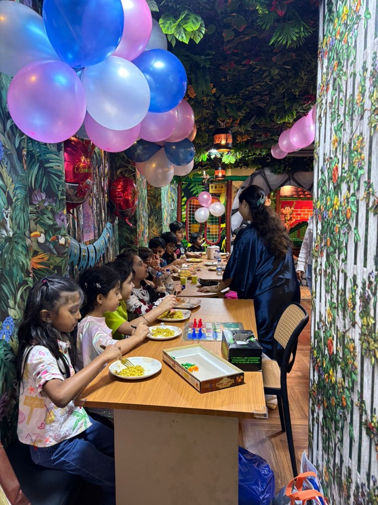 Cafe seating for parents